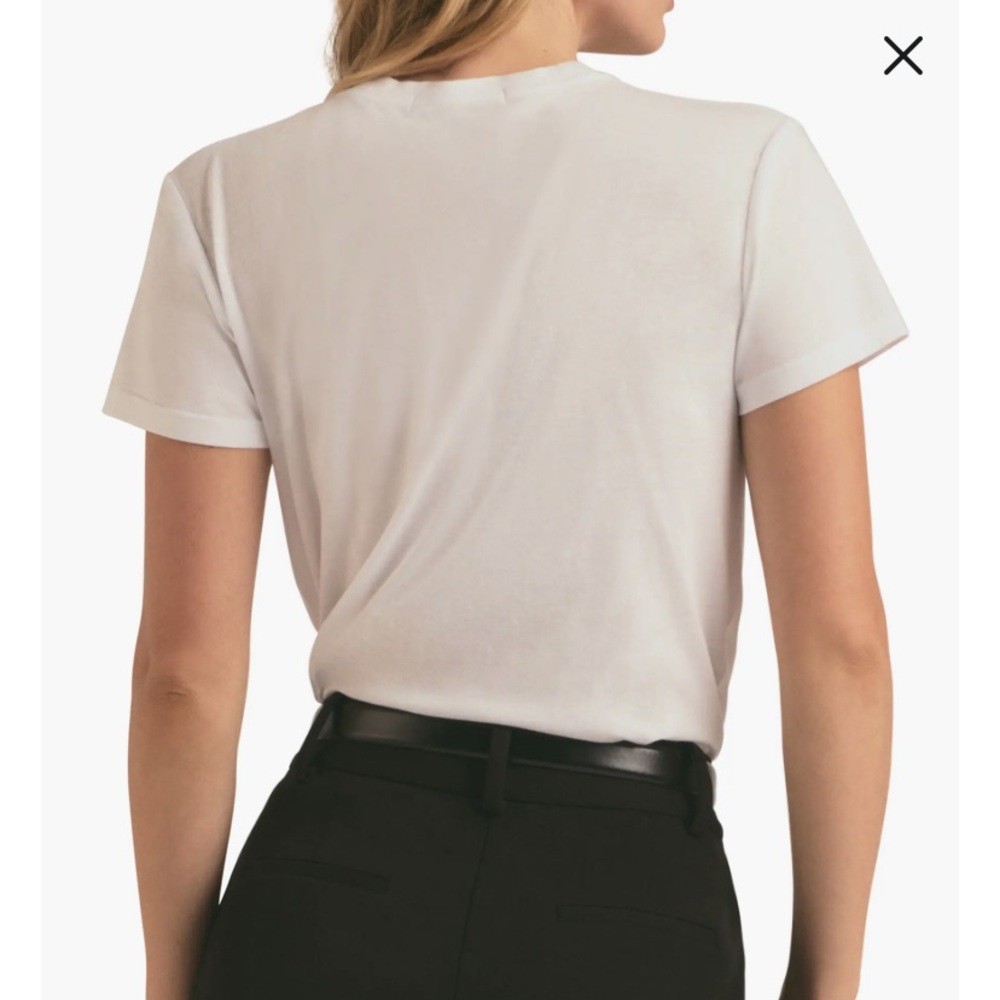 Favorite Daughter White and Red Short Sleeve Tees - Picture 6 of 11